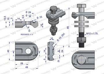 Drzak pruziny Deutz nakres
