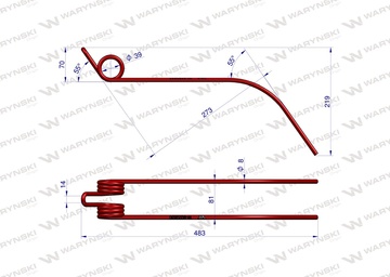 pruzina class 0830 nakres
